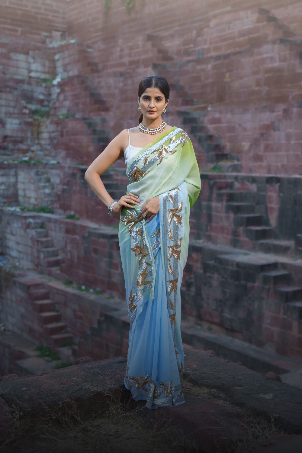 SATIN SILK SUNHARI RAJPUTI SAREE